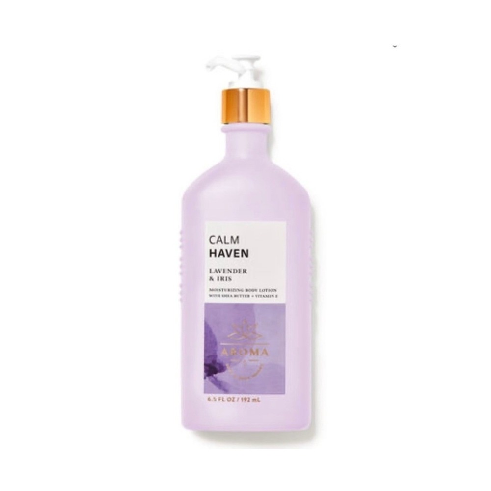Bath Body Works Calm Haven Lavender Iris Moisturizing Body Lotion 8.5 Fl Oz